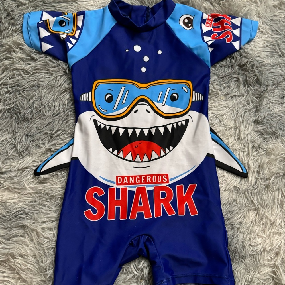 Shark Swimsuit Toddler Boy 3T